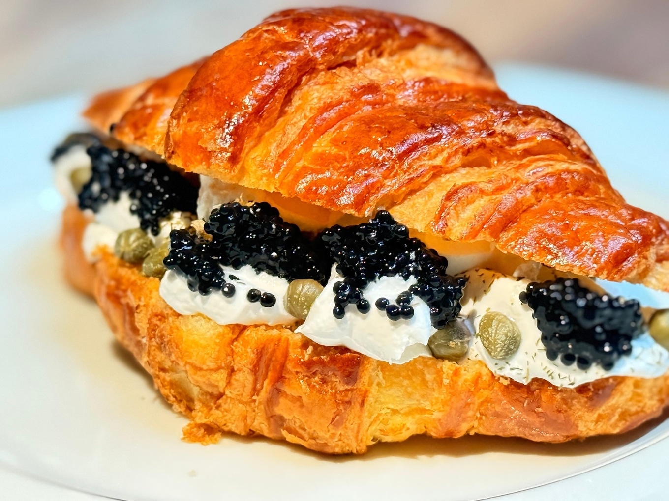 croissant caviar